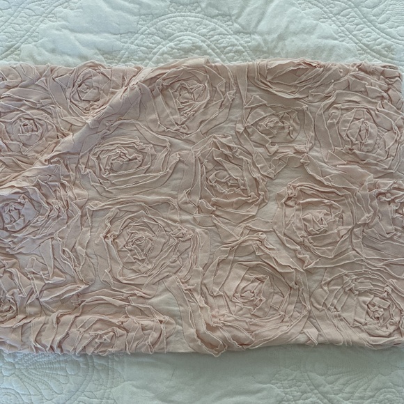 Restoration Hardware Petal Pink Fleur Lumbar Pillow Cover - Picture 1 of 6